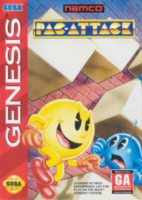 Pac-Panic PAL Sega Mega Drive PAL box art
